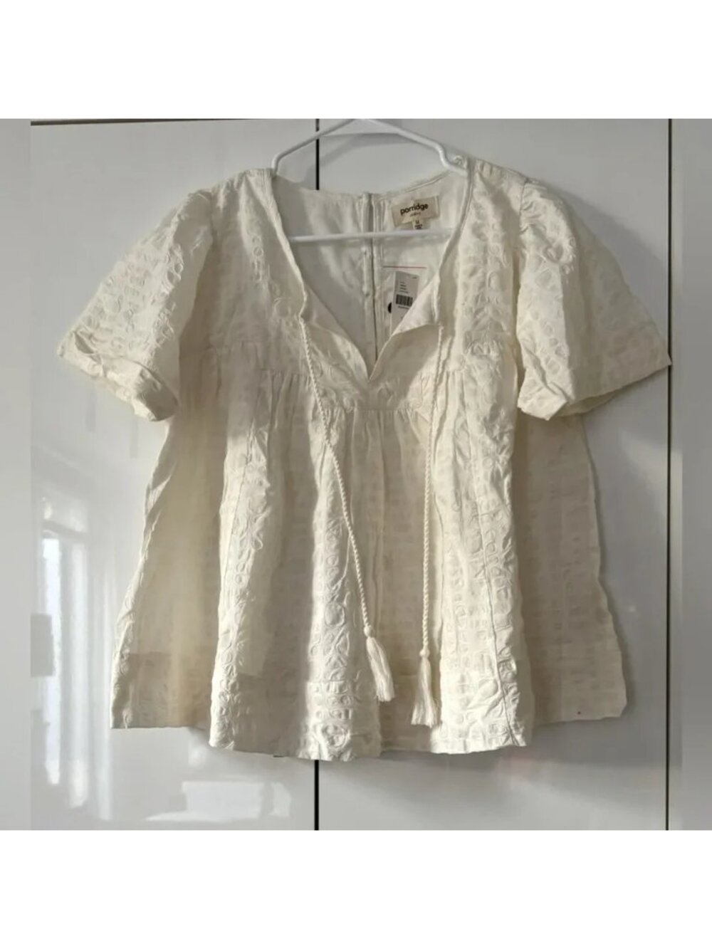 BNWT Porridge Short-Sleeve Luxury Swing Top with lining, size S - Picture 6 of 6